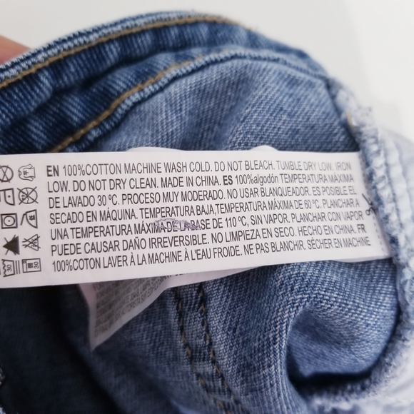 high rise midi denim skirt - Picture 8 of 10